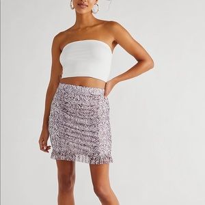 Free People zebra skirt.